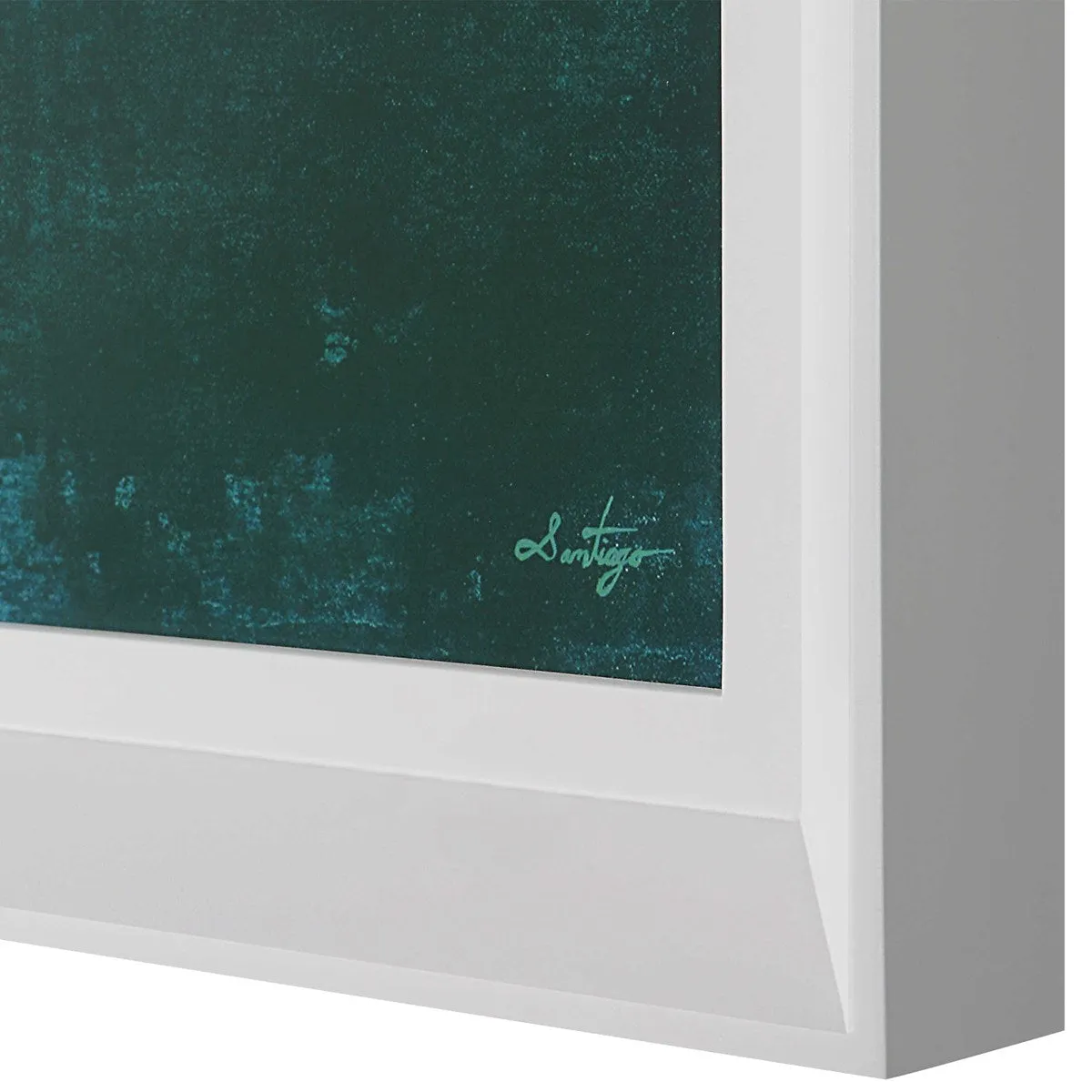 Cancun Teal Framed Print