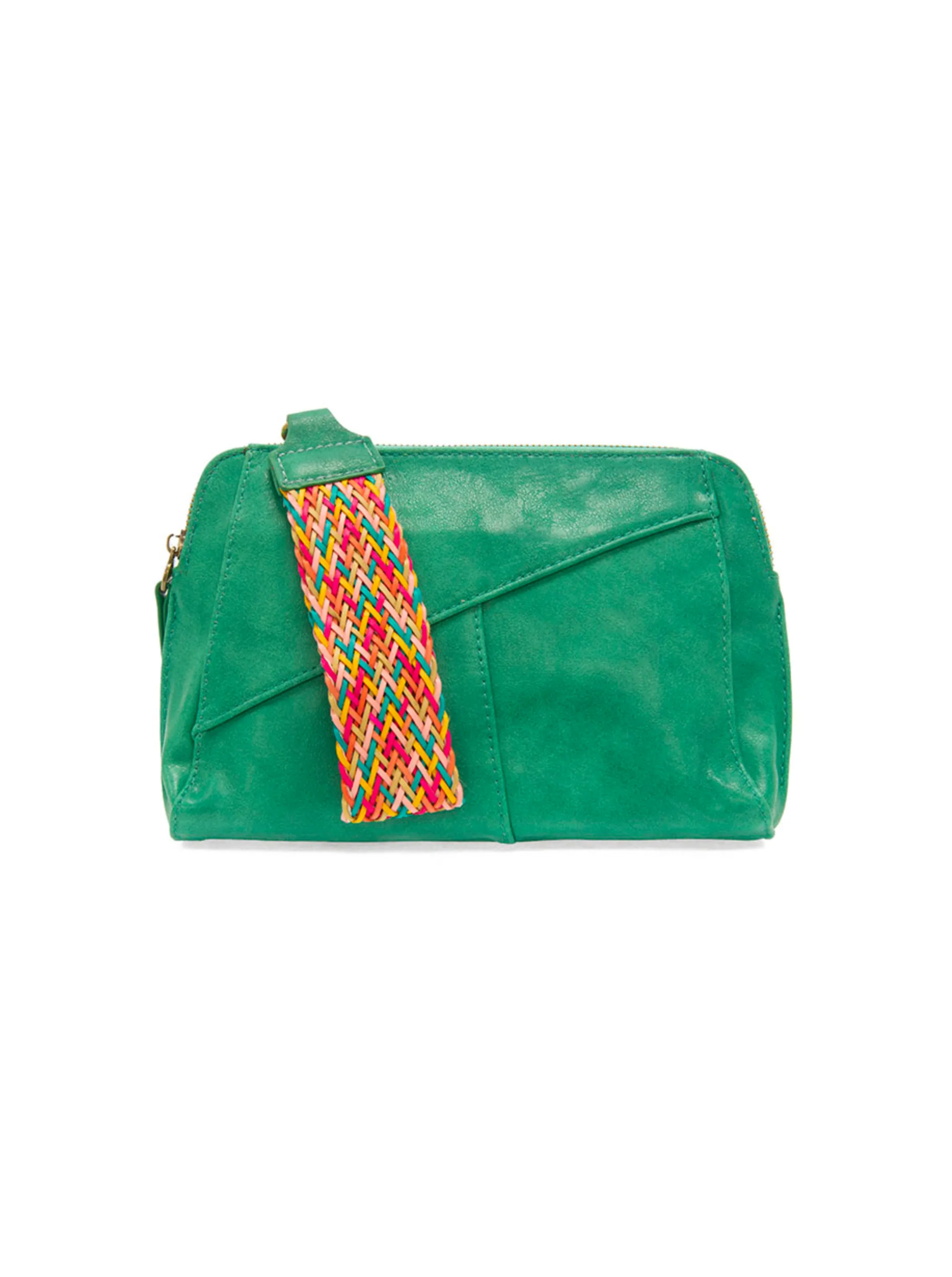 Gigi Crossbody Woven Wrist Strap [Jungle Green-L8138]