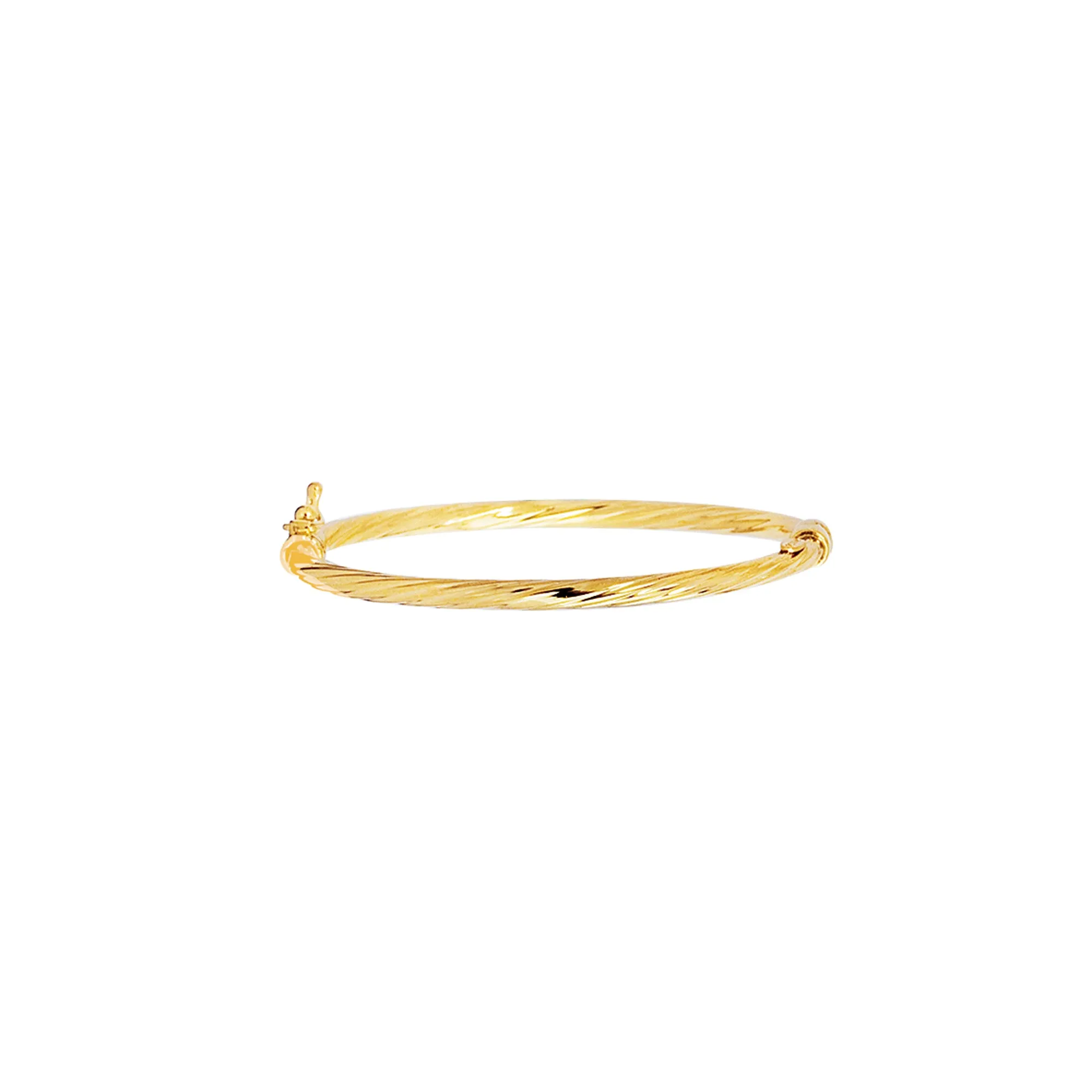 Kids 14K Gold Polished Twist Children's Bangle