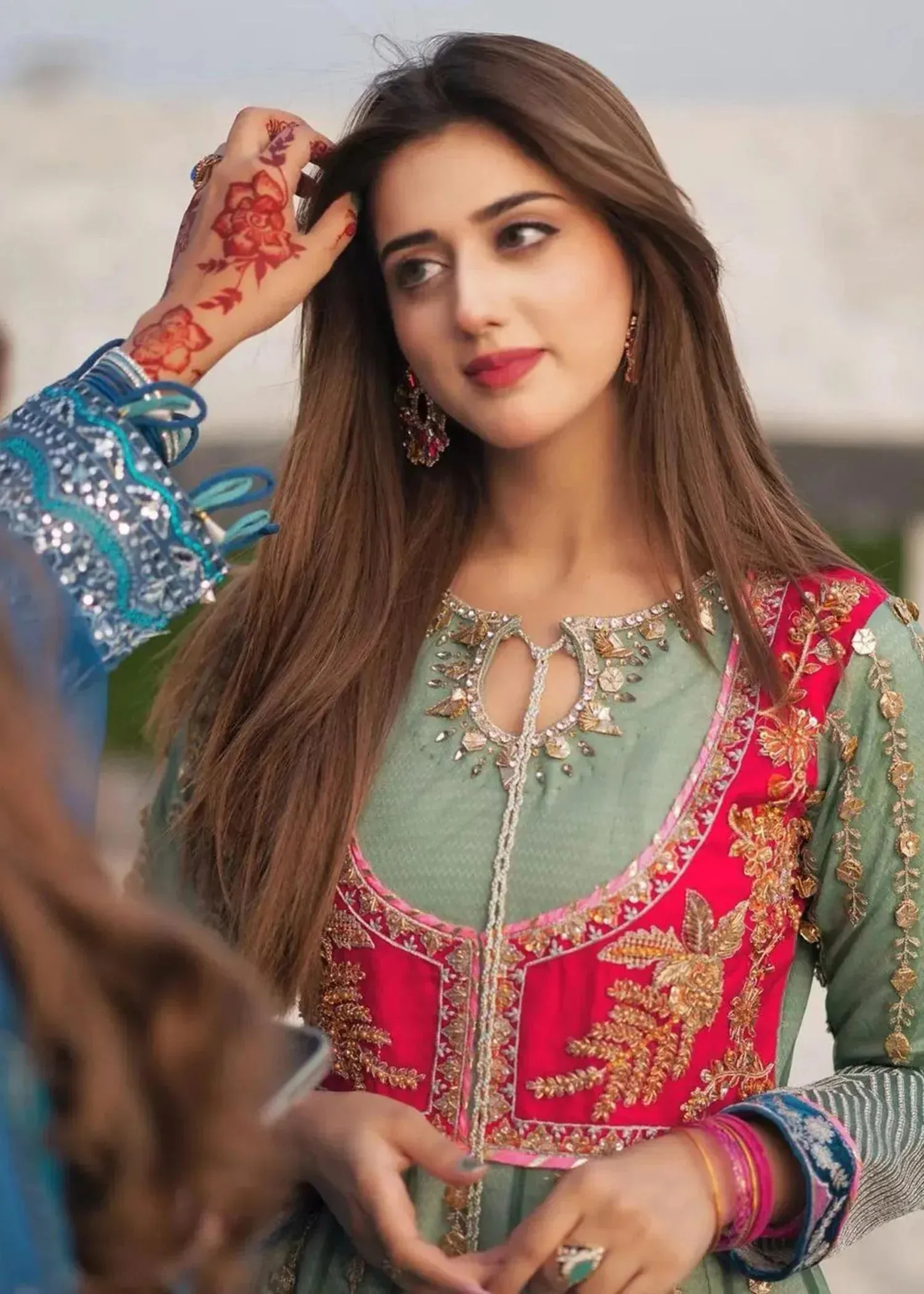 LUXURY FORMAL HANDWORK FROCK BY MONA MX03