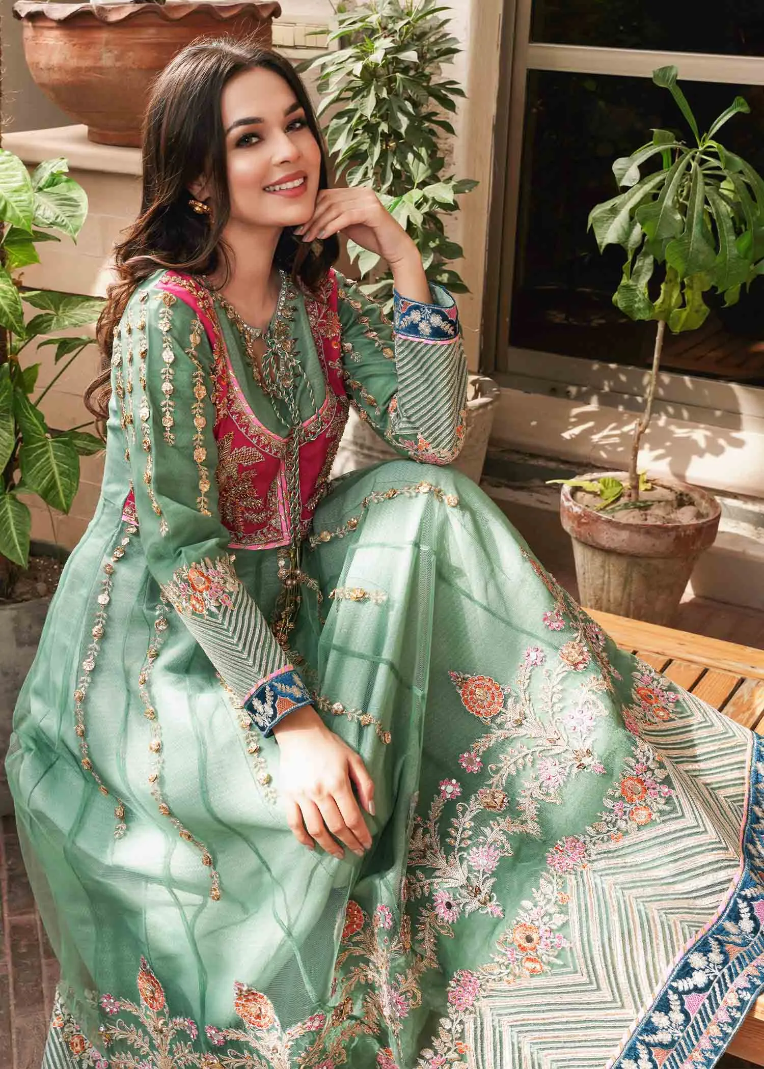 LUXURY FORMAL HANDWORK FROCK BY MONA MX03