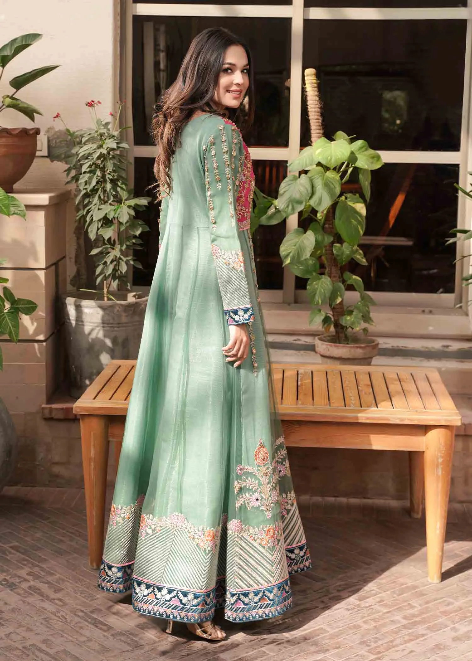 LUXURY FORMAL HANDWORK FROCK BY MONA MX03