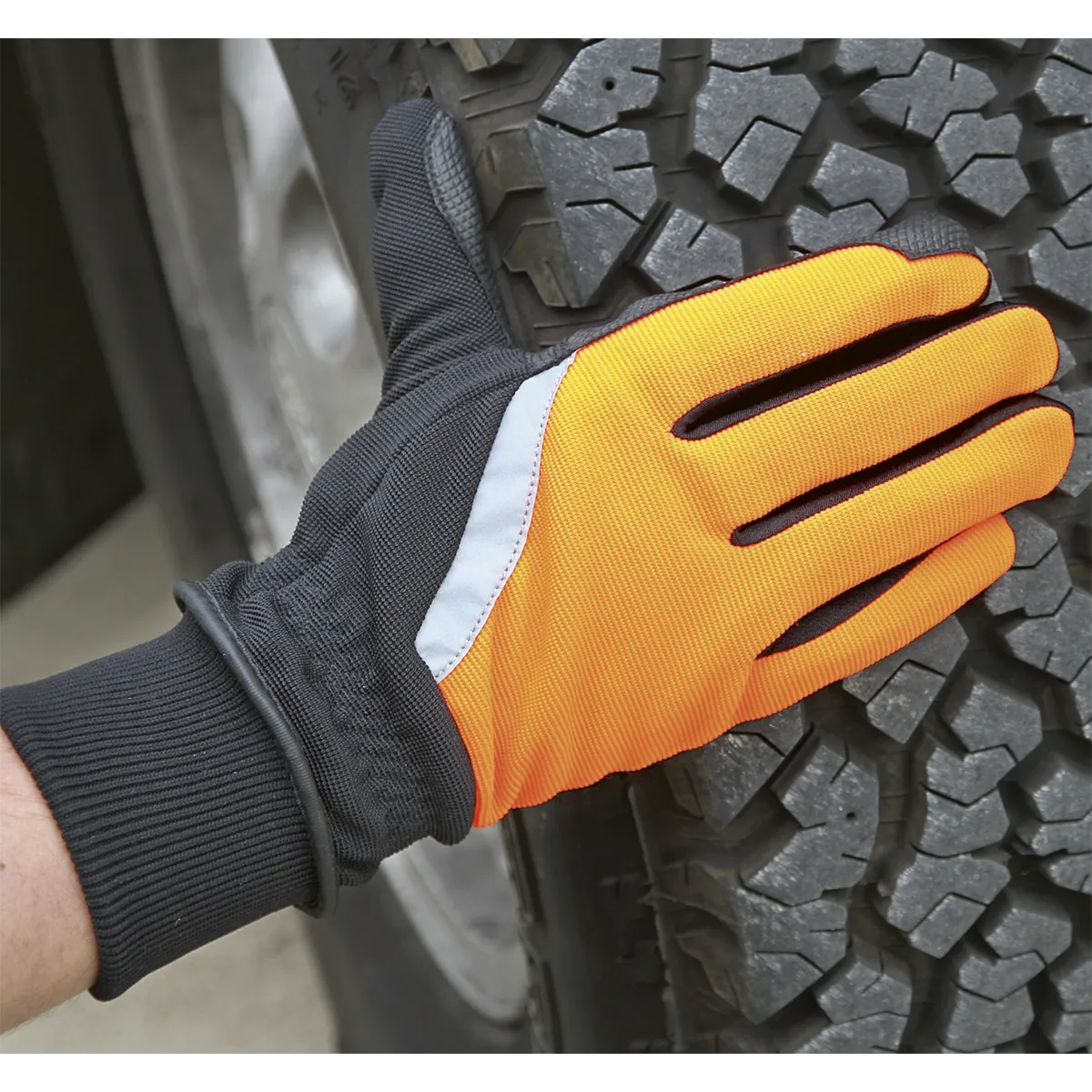 Mechanic's Gloves High Visibility PU Touch Thinsulate¨ - Large
