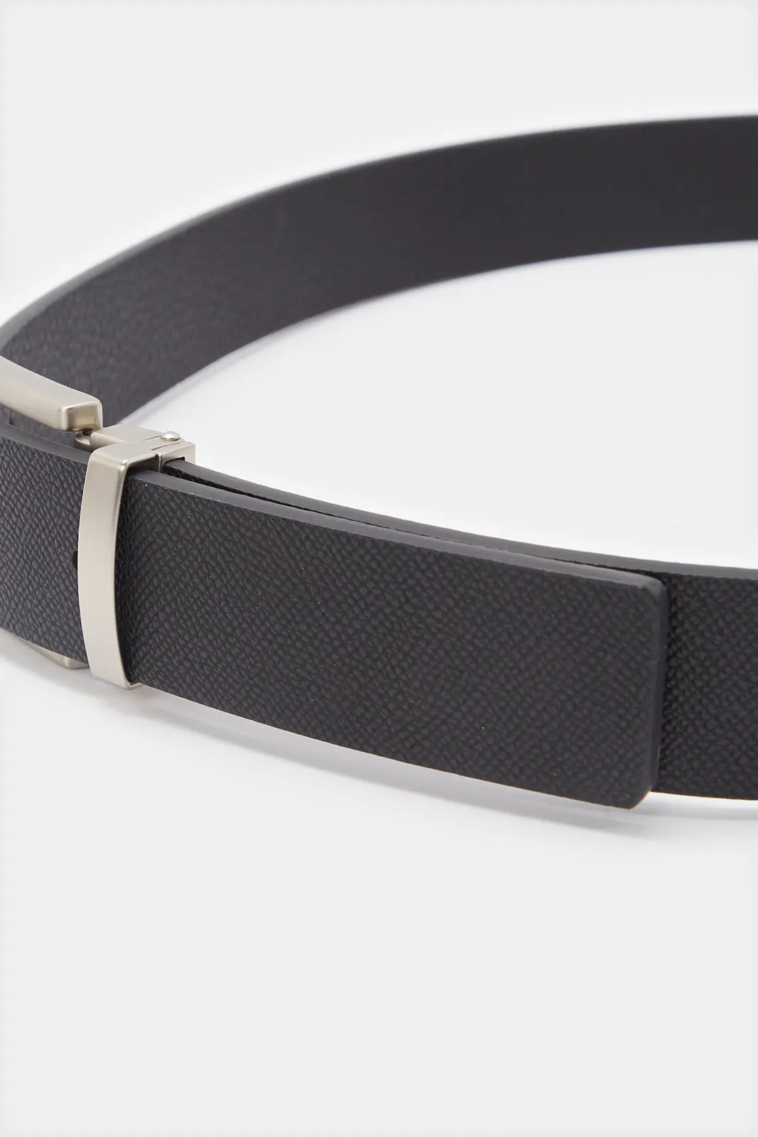 Men Black Solid Belt