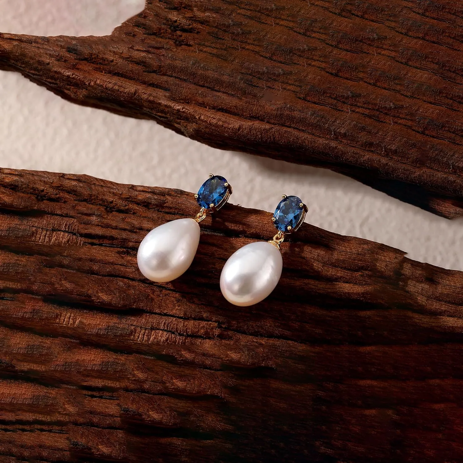 Pearl Drop Earrings Cubic Zirconia Stone Simulated Diamond Earrings for Prom, Bridesmaids, Birthday Women Jewelry