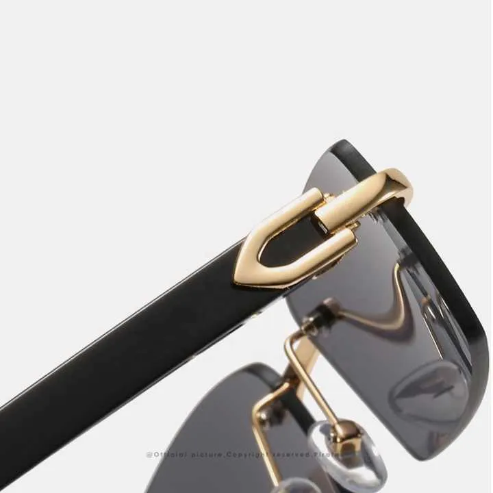 Upscale Custom Men Ivory Color Buffalo-نظارات شمسية أنيقة
