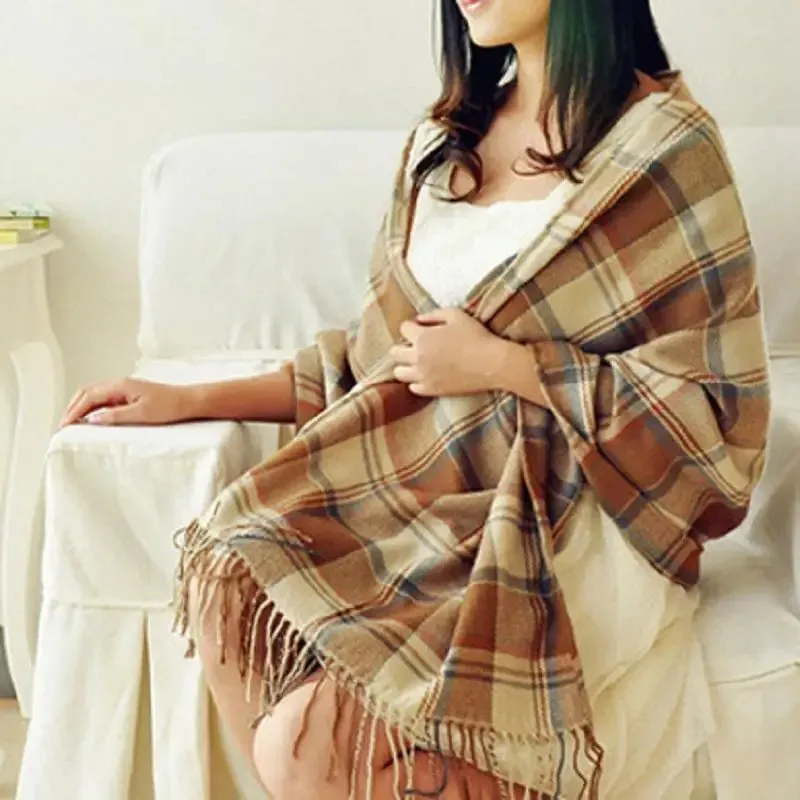 Warm & Cozy Lattice Cashmere Scarf
